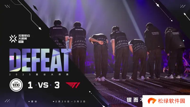 【曼谷大师赛】EDG 1-3 T1，败者组决赛